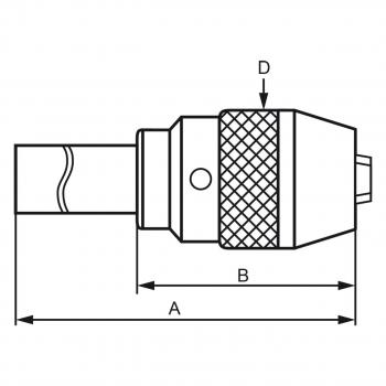 Bernardo quick-action drill chuck with direct mounting MK 2 / 1 - 13 mm